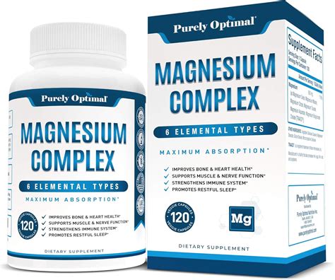 Amazon.com: Premium Magnesium Complex - Magnesium Citrate, Malate, Taurate, Oxide, Aspartate ...