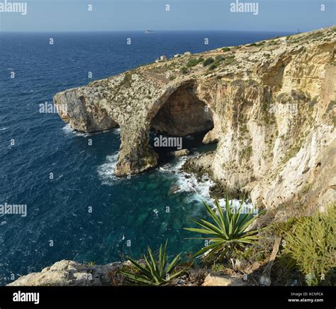 Blue Grotto Malta Stock Photo - Alamy