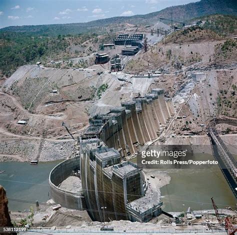 View of the Kariba hydroelectric dam being constructed in the Kariba... News Photo - Getty Images