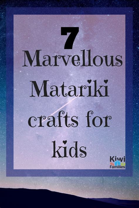 9 Marvellous Matariki Crafts for Kids - Kiwi Families | Arts and crafts festival, Crafts, Kanban ...