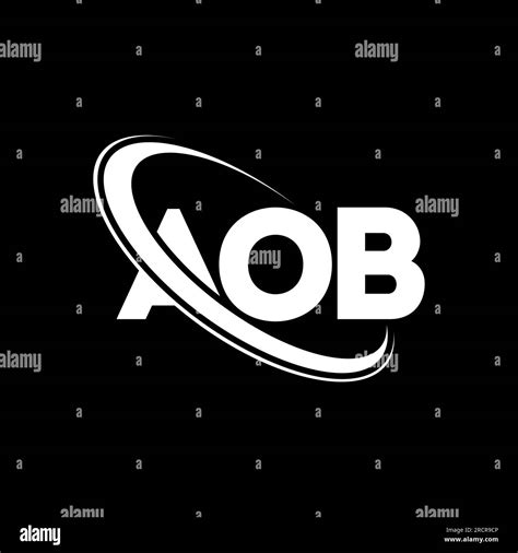 AOB logo. AOB letter. AOB letter logo design. Initials AOB logo linked with circle and uppercase ...