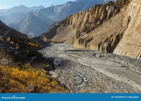 Panda Khola River, Lupra Village Stock Image - Image of asia, mountain: 102350319