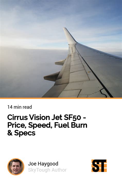 Cirrus Vision Jet SF50 - Price, Speed, Fuel Burn & Specs Personal Jet, Flying Magazine, Jet Fly ...