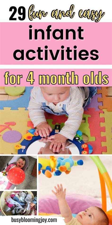 29 Best Activities & Learning Games For A 4 Month Old Baby | Baby learning activities, 9 month ...