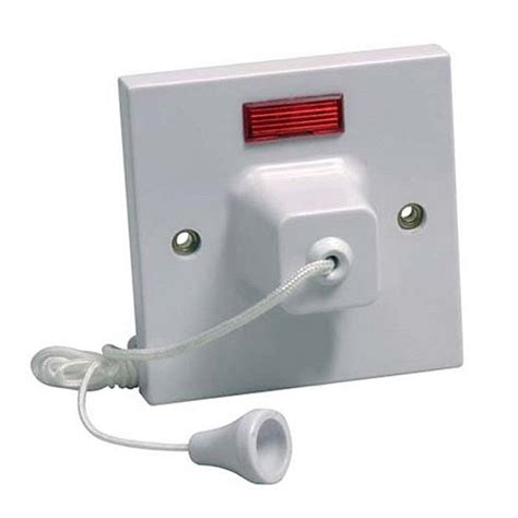 45 Amp DP Ceiling Pull Cord Electric Shower Switch With Neon - Ray Grahams DIY Store