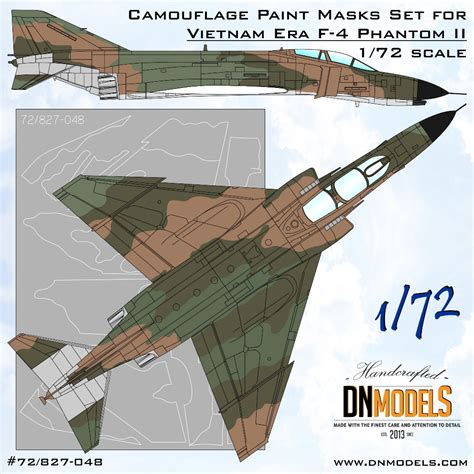 F-4 Phantom II Vietnam Era Camouflage Paint Masks Set 1/72