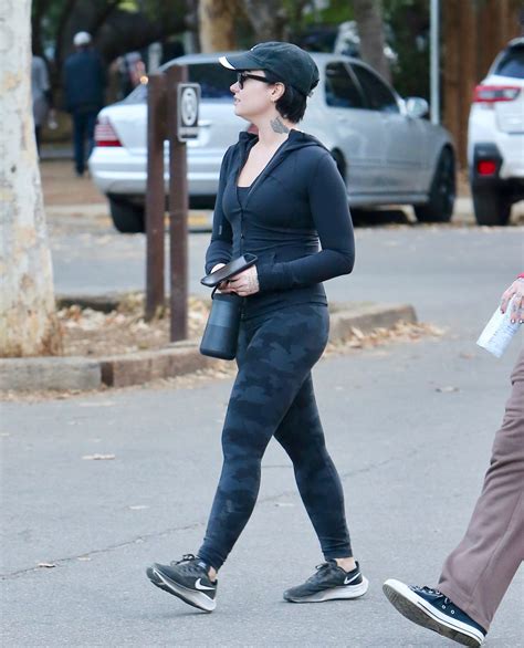 Demi Lovato - Hiking Through Fryman Canyon Park in Studio City 11/27 ...