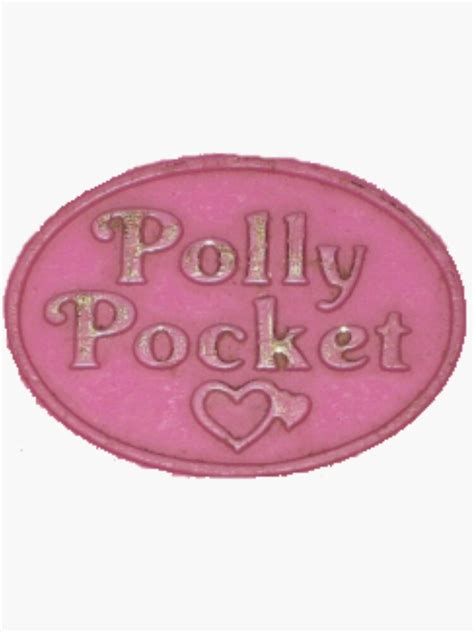 "VINTAGE POLLY POCKET LOGO" Sticker for Sale by girly2k | Redbubble