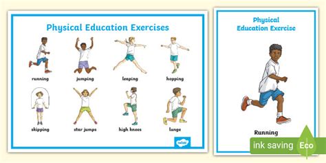 FREE! - Physical Education Clip Art Posters (teacher made)