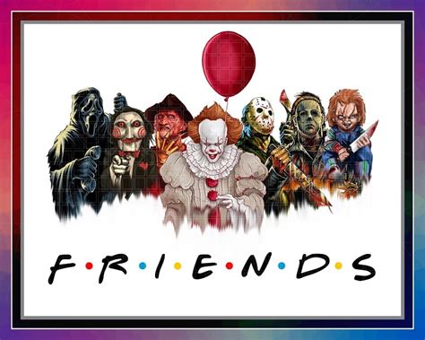 Combo 6 Horror Killers PNG, Horror Characters Friends PNG, Friends ...