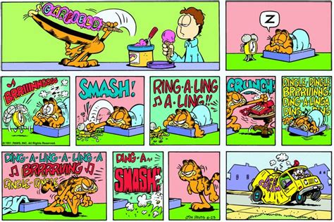 Garfield | Daily Comic Strip on June 23rd, 1991 | Garfield comics, Garfield cartoon, Funny comics