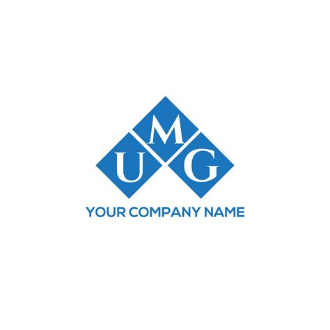 UMG letter logo design on WHITE background. UMG creative initials ...