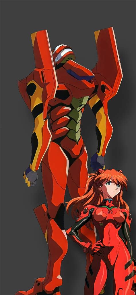 Eva Unit 02 ft Asuka, anime, eva 02, evangelion, neon genesis ...