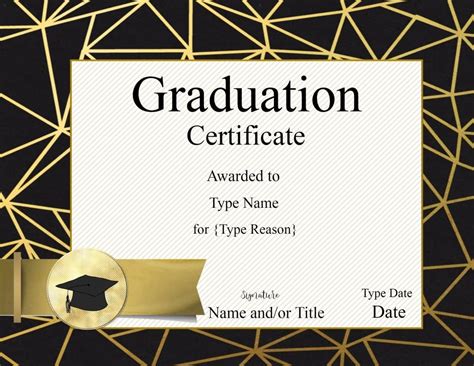 Graduation Certificate Template | Customize Online & Print