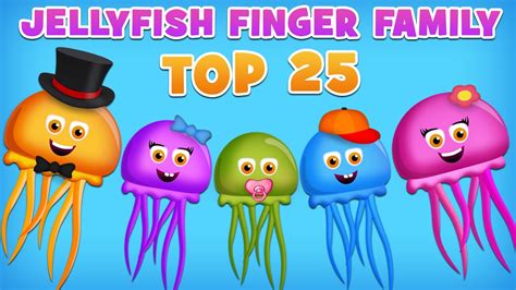 JellyFish Finger Family Collection | Top 25 Finger Family Collection | Finger Family Songs - YouTube