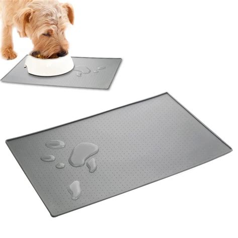 Waterproof Dog Food Mat for Dog Silicone Pet Food Pad Pet Bowl Drinking Mat Dog Feeding Placemat ...