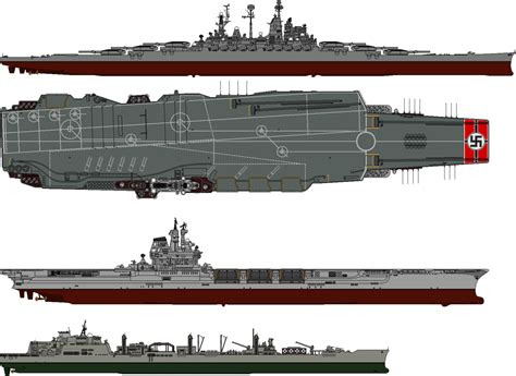 Kriegsmarine Aircraft Carrier and battleship by someone1fy on DeviantArt