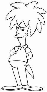 Sideshow Bob Colouring Pages Sketch Coloring Page sketch template