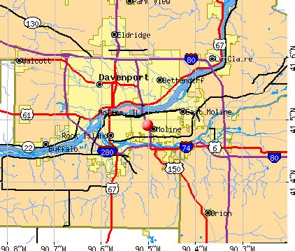 Moline Illinois Map