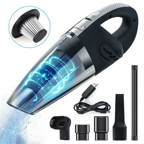 LIPHOM Hand Vacuum Cordless Handheld Vacuum Cleaner 120W Powerful Car ...