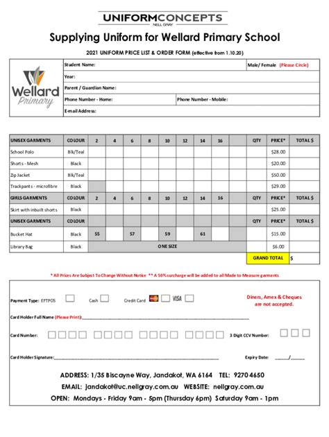 Fillable Online Supplying Uniform For Lynwood Senior High School Fax Email Print - pdfFiller