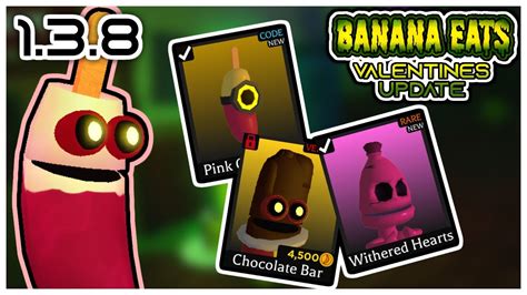 Banana Eats | New Code, Skins And Beacons! | Valentines Update (Version 1.3.8) - YouTube