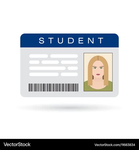 Student id card Royalty Free Vector Image - VectorStock