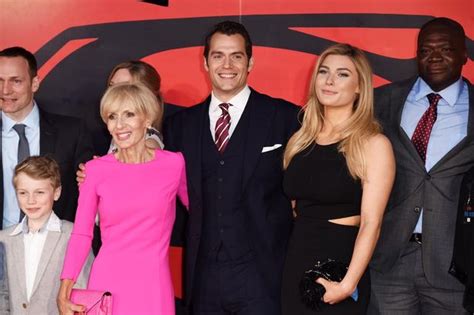 Henry Cavill poses with 19-year-old girlfriend and mum at Batman V Superman premiere in London ...