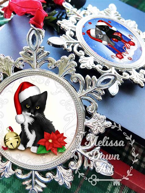 Tuxedo Cat Ornament / Personalized Cat Ornament / Cat Ornament | Etsy