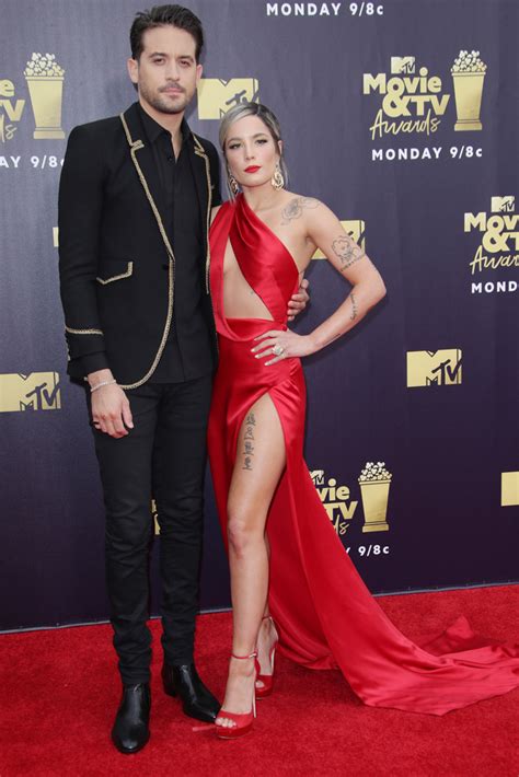 Halsey and G-Eazy Red Carpet Style: 2018 MTV Movie Awards – Footwear News