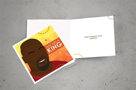 You Are A King greeting card – The Black Card Company