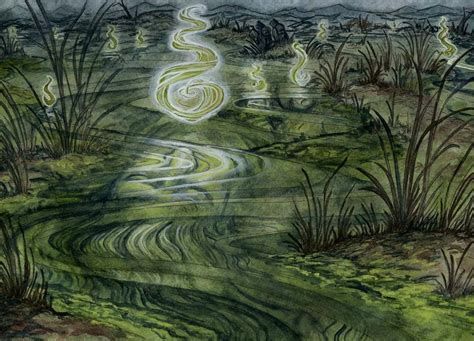 The Dead Marshes | Tolkien illustration, History of middle earth ...