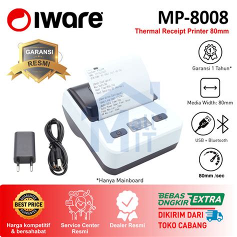 Promo Printer IWARE STRUK Receipt BLUETOOTH MP8008 MP-8008 Android Portable - - Mall IT Official ...