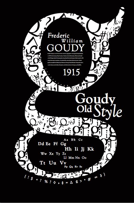 Goudy Old Style Poster :: Behance