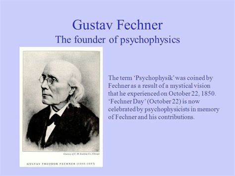 October 22: Fechner Day: Gustav Theodor Fechner was a German ...