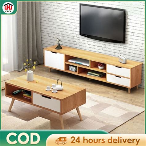 [Ready To Ship] Fit 55''TV Nordic TV Cabinet Modern Minimalist 140 ...