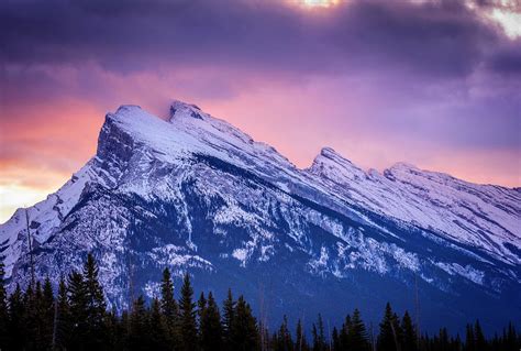 Sunrise Mount Rundle Banff National Park Photograph by Yves Gagnon - Fine Art America