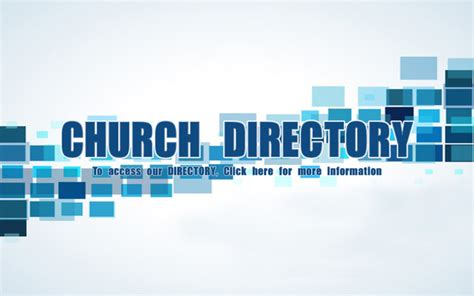 Church Directory | Unity Baptist Church