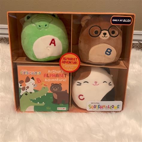 Squishmallows | Toys | Squishmallow Book And Plush Box Gift Set Alphabet Adventure 3 Plush And ...