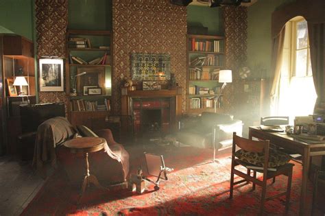 BBC Sherlock sets & design - 221B living room. I always love just how much effort goes into the ...