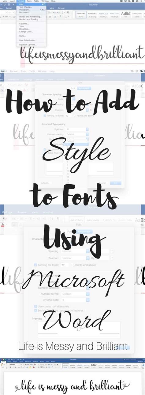 How to Add Styles to Fonts Using Microsoft Word | Microsoft word ...