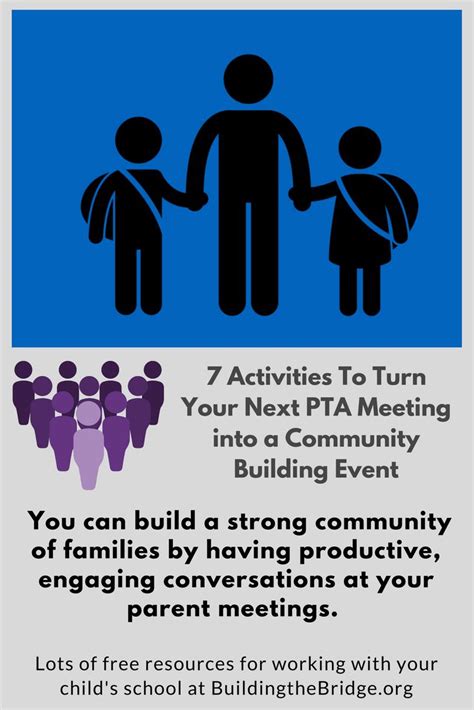 7 Activities To Turn Your Next PTA Meeting into a Community Building Event | Pta meeting, Pta ...