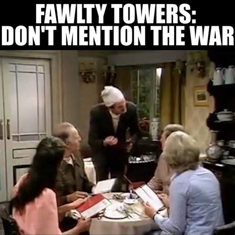 Fawlty Towers: Don't mention the War | That classic moment Basil Fawlty waits on some German ...