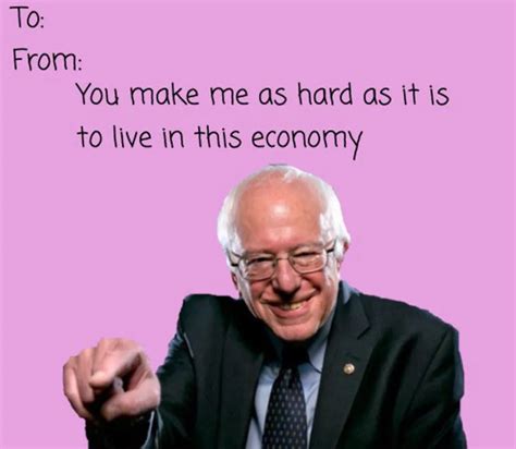 The Internet And Bernie Sanders in 2020 | Funny valentines cards, Funny valentine memes ...