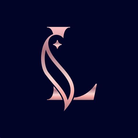 cosmetic beauty logo brand letter L 17263928 Vector Art at Vecteezy