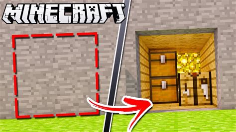 EASY 100% UNDETECTABLE Secret Minecraft Base Entrance! - YouTube