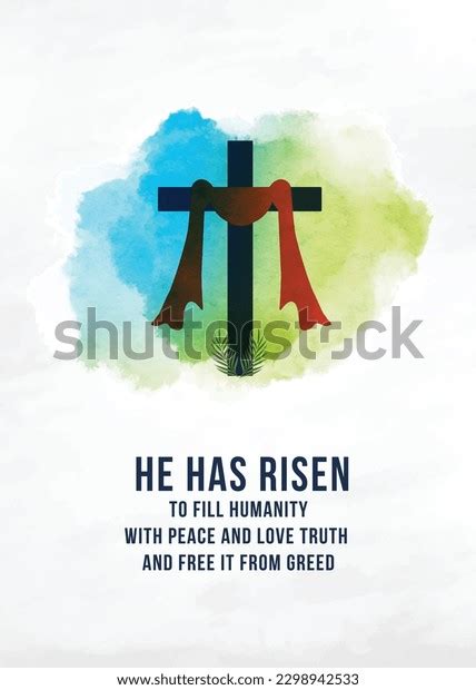 Jesus Christ He Risen Quotes Wallpaper Stock Vector (Royalty Free ...