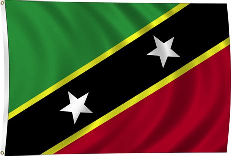 Flag of Saint Kitts and Nevis, 2011 | ClipPix ETC: Educational Photos ...