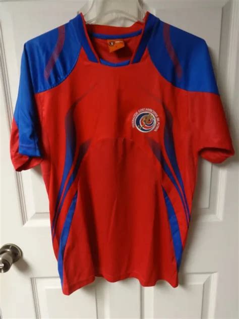 VINTAGE COSTA RICA National Team Futbol Soccer Jersey Men Small $33.81 - PicClick