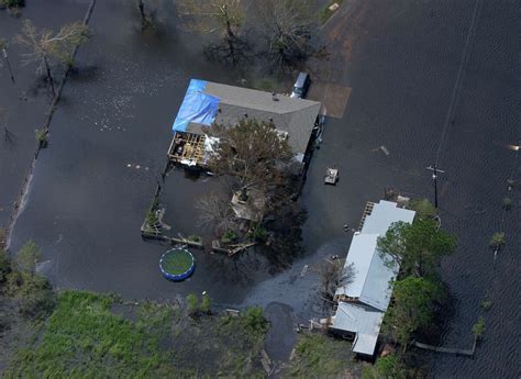 Aerial photos of Hurricane Ike damage